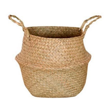 Load image into Gallery viewer, Handmade Seagrass Bamboo Storage Baskets
