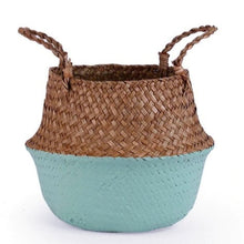 Load image into Gallery viewer, Handmade Seagrass Bamboo Storage Baskets