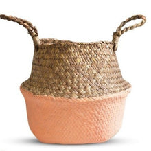 Load image into Gallery viewer, Handmade Seagrass Bamboo Storage Baskets