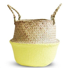 Load image into Gallery viewer, Handmade Seagrass Bamboo Storage Baskets