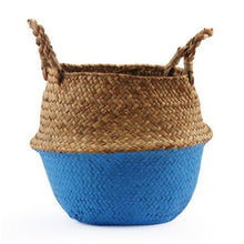 Load image into Gallery viewer, Handmade Seagrass Bamboo Storage Baskets