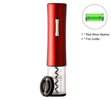 Load image into Gallery viewer, red wine bottle opener with foil cutter, wine pourer

