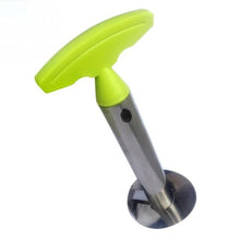 Load image into Gallery viewer, pineapple slice and corer with a lime green handle
